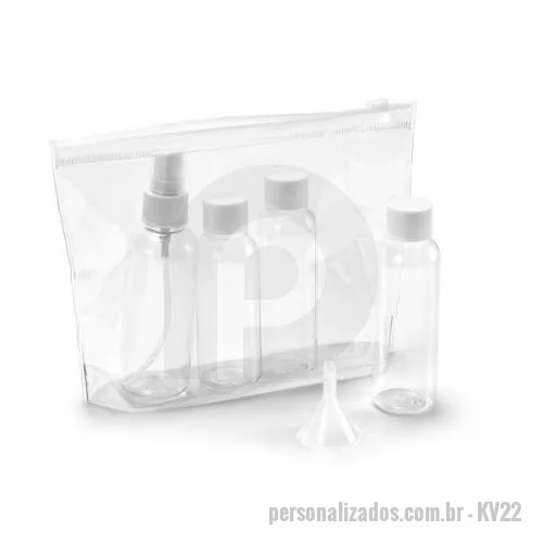 Kit viagem personalizado - Kit Viagem 5 pe?as Personalizado