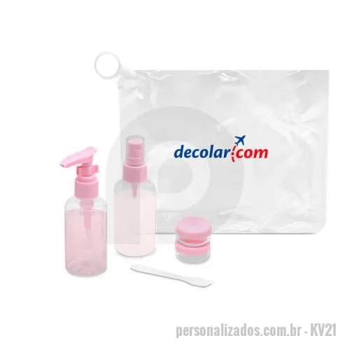 Kit viagem personalizado - Kit Viagem 5 Pe?as Personalizado