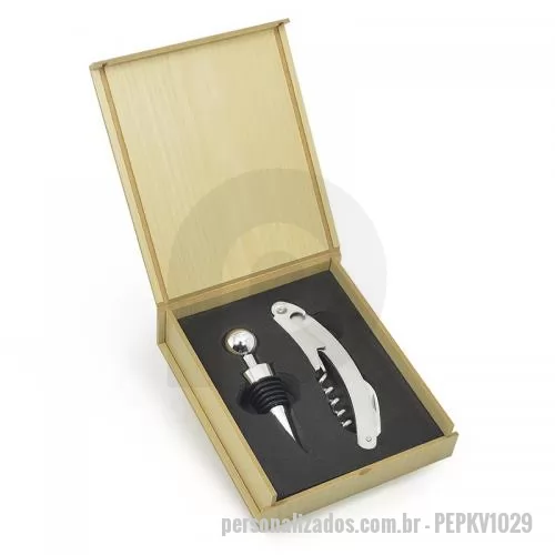 Kit vinho personalizado - Kit Vinho Promocional