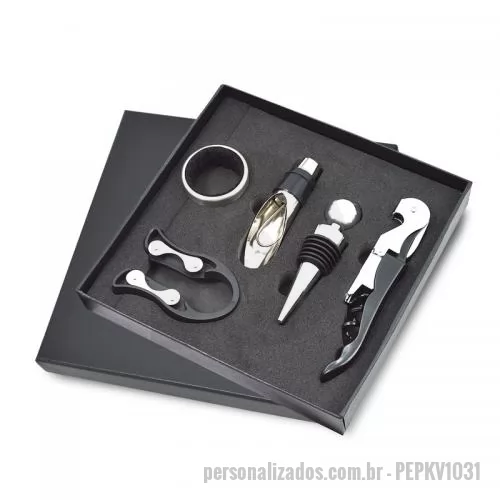 Kit vinho personalizado - Kit Vinho Promocional