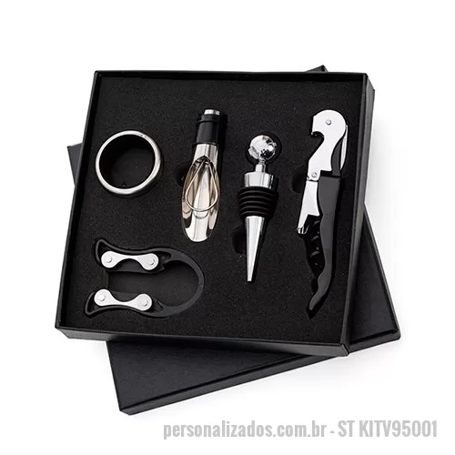 Kit vinho personalizado - Kit Vinho para Presente