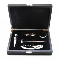 Kit vinho com 5 pe?as em metal