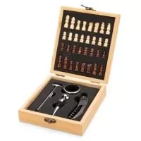 Kit Vinho Xadrez 4 Peças - 5 x 14,6 x 17,4 cm
