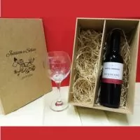 Kit 1 taça de vinho Celebra – vinho – caixa MDF