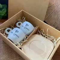 KIT 2 XICARAS DE CAFÉ SOFIA BAIXA - 80 ML - E PIRES BAMBU