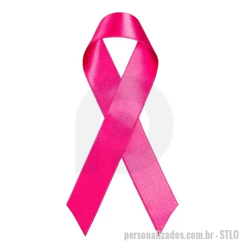 Laço de fita com roseta personalizado - Laço de Fita para Outubro Rosa ou Novembro Azul