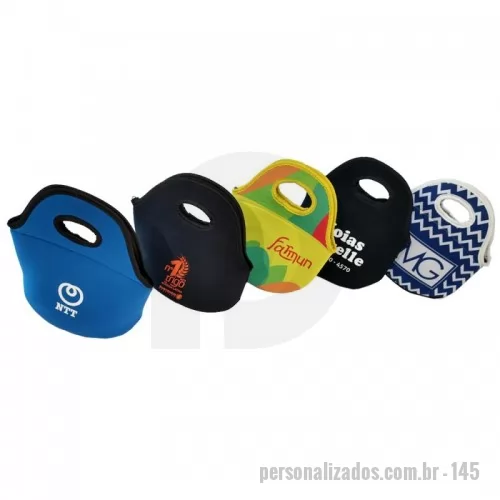 Lancheira personalizada - Bolsa Térmica/ Lancheira em Neoprene Personalizada e Promocional. Fabricamos em várias cores, modelos, materiais e personalizações. Desde 1991 no seguimento de Bolsas Personalizadas e Promocionais. Enviamos para todo o Brasil 