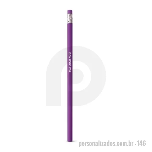 Lápis com Borracha personalizado - Lápis com borracha Personalizado.  Lápis HB com borracha, uma escolha excelente para brindes corporativos. Este lápis é certificado segundo a portaria Inmetro nº423 de 8 de outubro de 2021, assegurando sua qualidade e conformidade. Com dimensões de ø7 x 190 mm, é um brinde perfeito para qualquer empresa que deseja oferecer um presente útil e sofisticado. Ideal para distribuição como brindes para empresa, este lápis HB é uma forma elegante de representar o seu compromisso com a excelência
