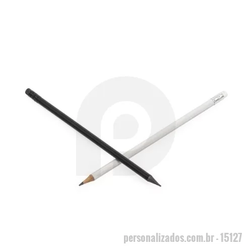 Lápis com Borracha personalizado - Lápis com borracha, grafite HB.