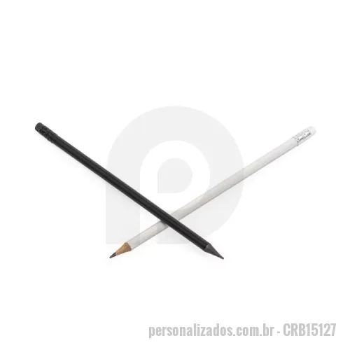 Lápis com Borracha personalizado - Lápis com borracha, grafite HB. Largura :  0,8 cm Comprimento :  19 cm