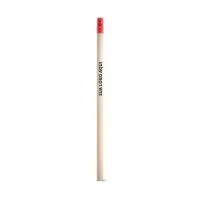 O Lápis em Madeira Natural é clássico e funcional, ideal para uso escolar, corporativo ou como brinde promocional. Produzido em madeira natural, possui borracha no topo para maior praticidade. Com grau de dureza HB, oferece escrita suave e versátil, adequada para diferentes tipos de uso. Produto certificado de acordo com a portaria Inmetro nº423 de 8/out/2021, garantindo qualidade e segurança. A cor e o resultado da impressão nos materiais naturais podem variar entre produtos, tornando cada peça única.  Dimensões:  ø7 x 190 mm