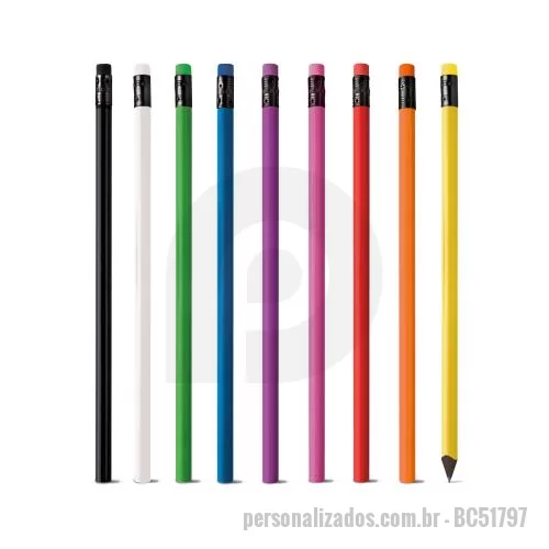Lápis personalizado - Lápis em resina 100% reciclada com borracha