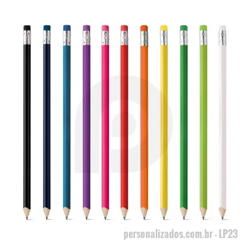 Lápis personalizado - Lápis com Borracha Personalizado