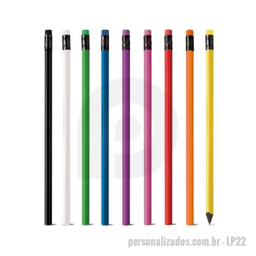 Lápis personalizado - Lápis com Borracha Personalizado