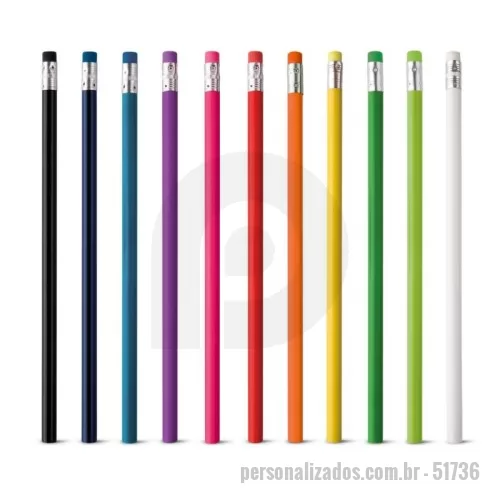 Lápis personalizado - Lápis com borracha