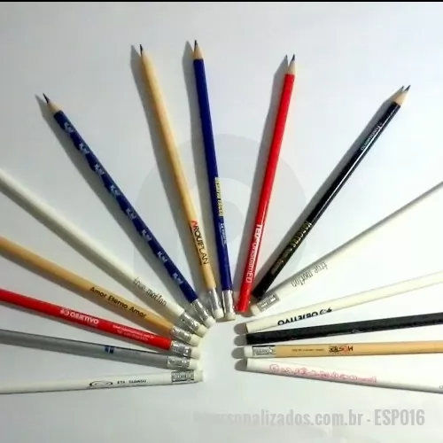 Lápis personalizado - Lápis com e sem Borracha
