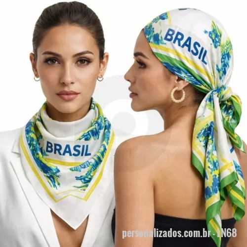 Lenço personalizado - Lenços personalizados em seda ,viscose,algodão .Praticos e sofisticados.Frete gratis