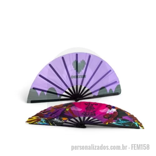 Leque dobrável personalizado - Leque Personalizado
