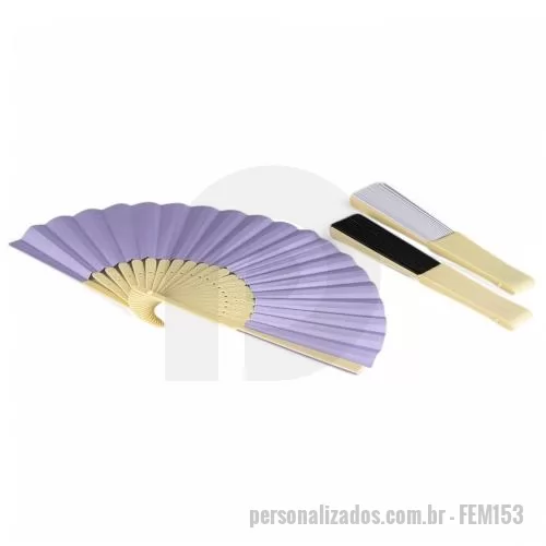 Leque dobrável personalizado - Leque de Papel Personalizado