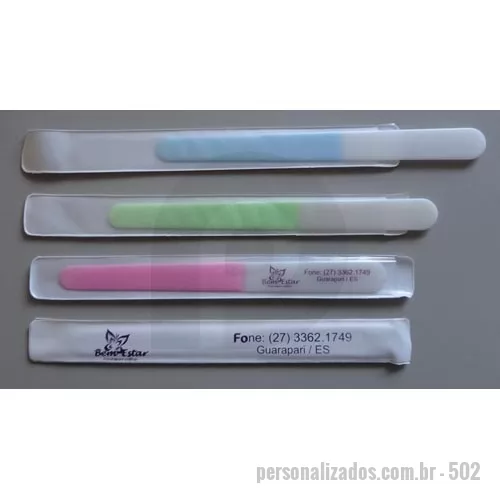 Lixa de unha personalizada - Lixa plastica de unha
