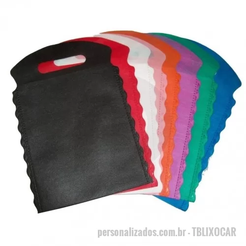 Lixo personalizado - Lixocar 17x26cm, confeccionado em TNT 45g.