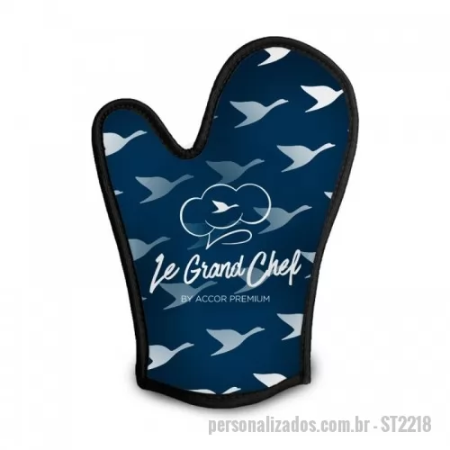 Luva térmica personalizada - Luva térmica para cozinha personalizada Dimensões: 25,5cm x 16cm