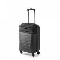 Mala de viagem executivo em ABS e 600D com 4 rodas duplas giratórias, interior forrado e pega extensível em alumínio com altura até 460 mm. Compartimento almofadado para notebook até 15.6" e 2 bolsos frontais. Contém fecho de segurança com senha na lateral. Com placa preta de personalização. Capacidade até 33 L e peso de 1,67Kg. 320 x 540 x 210 mm