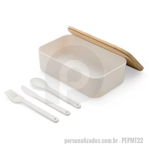 Marmita personalizada - Marmita Fibra Trigo para Brindes Personalizados