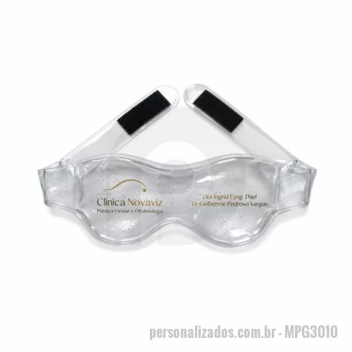 mascara com gel personalizada - Máscara com gel - Personalizada - 30x10cm