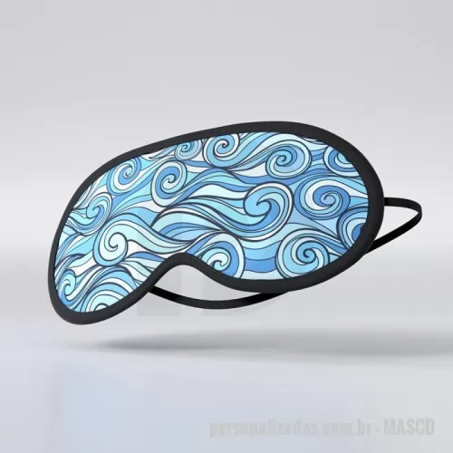 Máscara para dormir personalizada - Máscara de Dormir em Isoflex, Esse modelo de máscaras de dormir tapa olho personalizado é confeccionado em ISOFLEX 5mm, um material leve e muito confortável no rosto. Possui regulagem com elástico de 16 mm de espessura... 