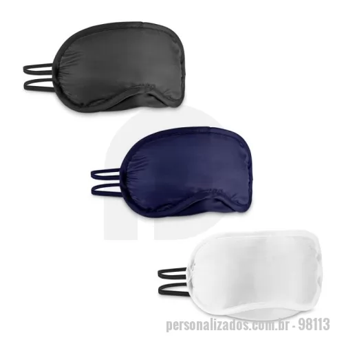Máscara para dormir personalizada - Máscara para dormir em 190T com interior almofadado. 185 x 90 mm