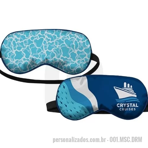 Máscara para dormir personalizada - Máscara para dormir, fabricadas por encomendas em várias opções de tecidos e personalizações.