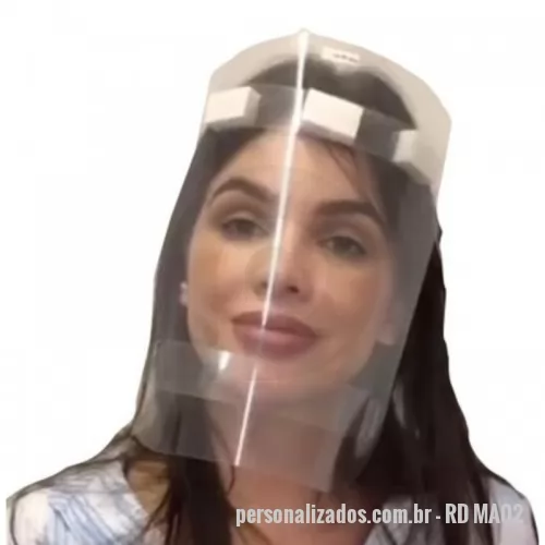 Máscara personalizada - Máscara Facial Protetora Reutilizável Personalizada