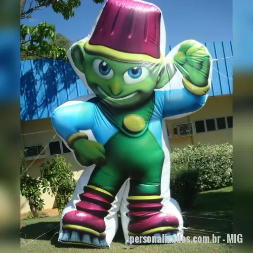 Mascote inflável personalizado - Mascote Inflável Gigante Utilização  em feiras, exposições e eventos, de fácil transporte e grande visibilidade.