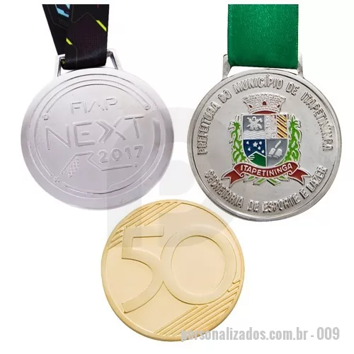 Medalha personalizada - Medalha Personalizada - 009 - medalha estampada - 135922 - Medalha