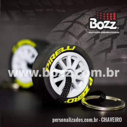 Miniatura personalizada - Miniatura Personalizada - CHAVEIRO - Chaveiro Tridimensional Pneu - 77502 - Miniatura