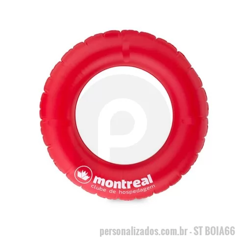 Móbile personalizado - A Boia de Piscina Personalizada para Brindes, material em PVC Pneumático, diamentro de 66cm