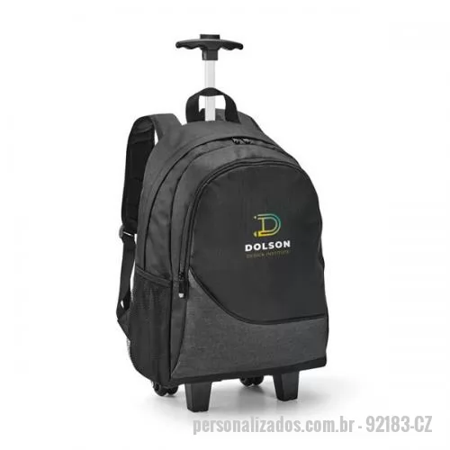 Mochila com carrinho personalizada - MOCHILA C/ CARRINHO P/ NOTEBOOK ATÉ 15,6 POL