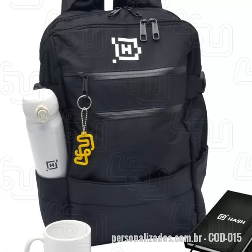 Mochila Escolar personalizada - Mochila confeccionada em Nylon resinado 70com alça de mão e ombro, em todas as cores com porta squezee