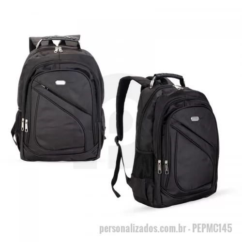 Mochila para notebook personalizada - Mochila Para Notebook em Nylon Poliister Personalizada