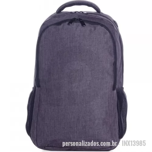 Mochila para notebook personalizada - Fabricamos em diversos materiais e com variadas opções de cores à escolha (verificar disponibilidades)  Personalizamos em Silk, Sublimação, laser, entre outros. Consulte as gravações de acordo com o material escolhido.