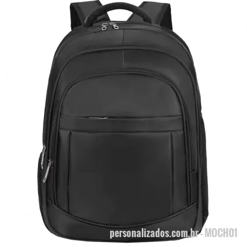 Mochila para notebook personalizada - Mochila executiva personalizada com ou sem bolso para notebook