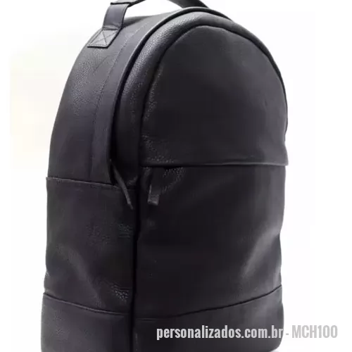 Mochila para notebook personalizada - Mochila em Couro Legítimo Ideal para notebook de 14