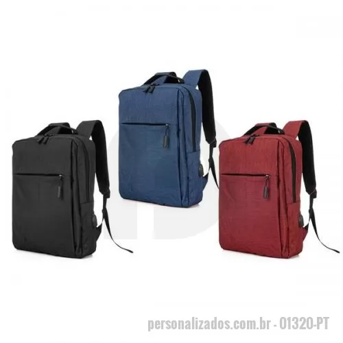 Mochila para notebook personalizada - MOCHILA PARA NOTEBOOK ATÉ 15,6 POL