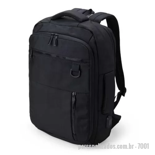 Mochila para notebook personalizada - A Mochila de Nylon 20 Litros - Compacta, prática e equipada com recursos inteligentes para o seu dia a dia.