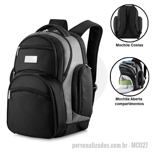Mochila para notebook personalizada - Mochila para Notebook 16.5 Polegadas