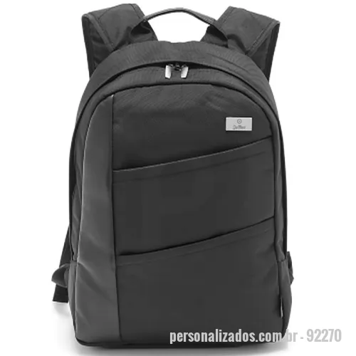 Mochila para notebook personalizada - A mochila perfeita para quem busca praticidade, conforto e proteção para o seu notebook! Feita com material 1680D resistente e c. sintético de alta qualidade, ela conta com um compartimento almofadado que acomoda notebooks de até 15.6