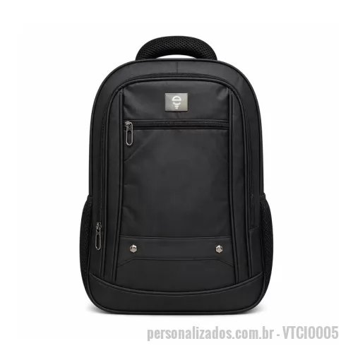 Mochila para notebook personalizada - Mochila em poliéster super resistente, ideal para o dia a dia. Possui compartimento para notebook de até 15,6