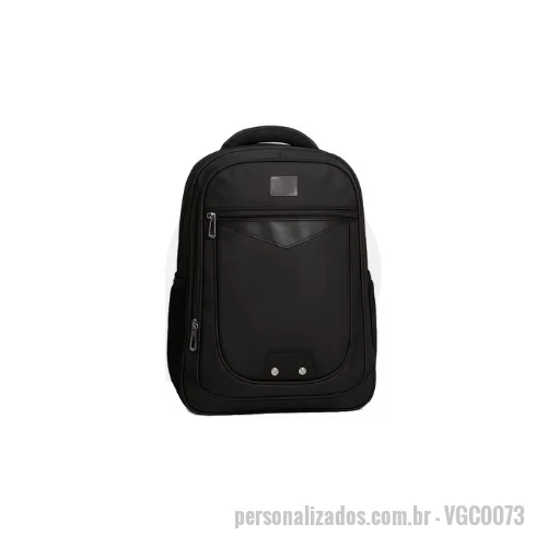 Mochila para notebook personalizada - Mochila em poliéster super resistente, ideal para o dia a dia. Possui compartimento para notebook de até 15,6