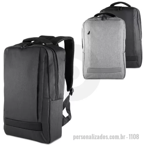 Mochila para notebook personalizada - Mochila para notebook em Poliéster 300D